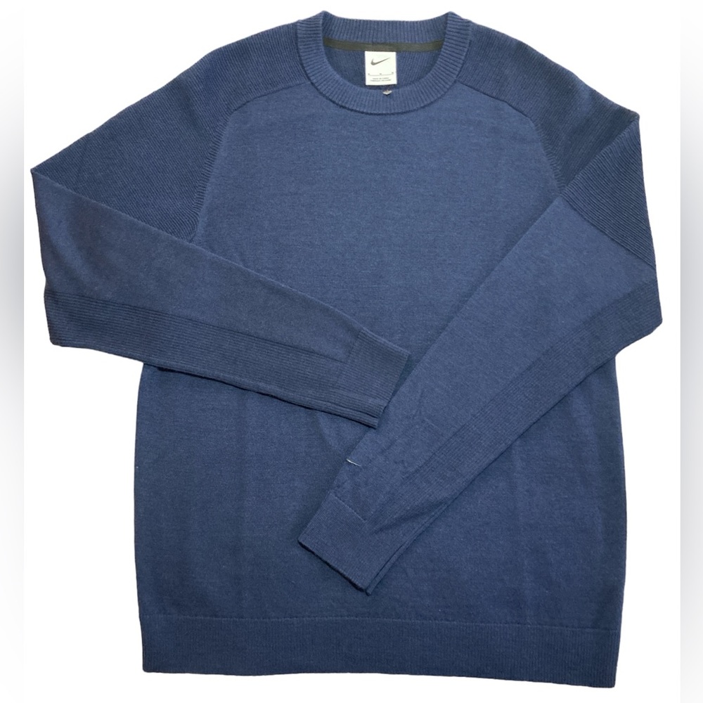 Nike TW Tiger Woods Collection Knit Golf Sweater Wool Blend Med CU9782-451 NWOT